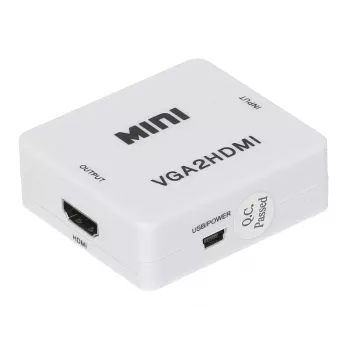 DELTA VGA+AU/HDMI-ECO VGA-naar-HDMI-converter met audio