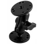 RAM MOUNTS B-Size korte montagearm + 2x B-Size 1.0 kogel ronde voetplaat 2.5