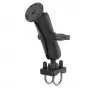 RAM MOUNTS C-formaat medium dubbele socketarm, zwart, 5,69 inch totale lengte