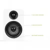 KANTO AUDIO YUP4W passieve regalluidspreker paar - wit