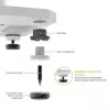KANTO AUDIO 26 hoge vulbare luidsprekerstandaards met isolatievoeten - wit (paar)