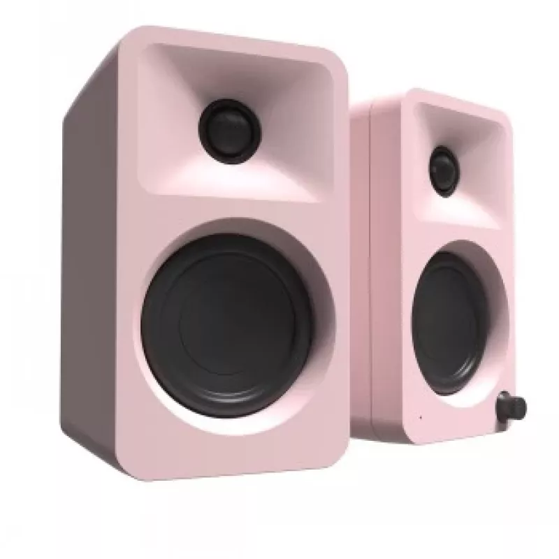 KANTO AUDIO 100W powered reference desktop-luidsprekers met Bluetooth - roze, paar (incl. USB-C-voedingskabel)