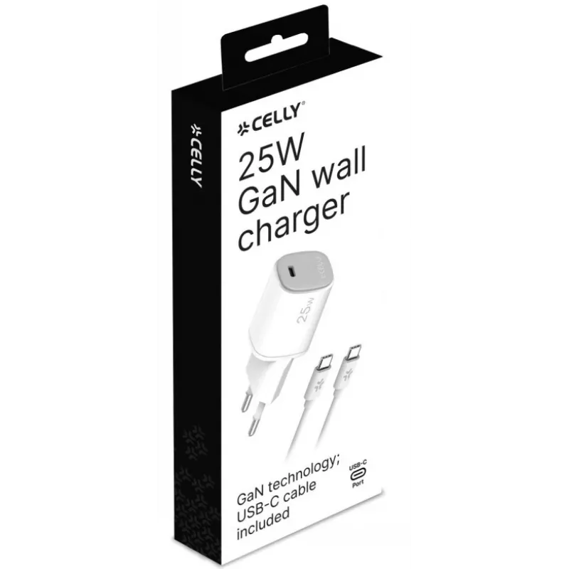 CELLY UP TC 1 USB-C 25W + C to C kabel