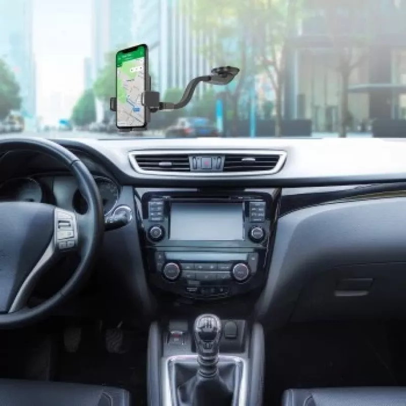 CELLY Mountflex Plus autohouder voorruit / dashboard, lange zwanenhals - zwart
