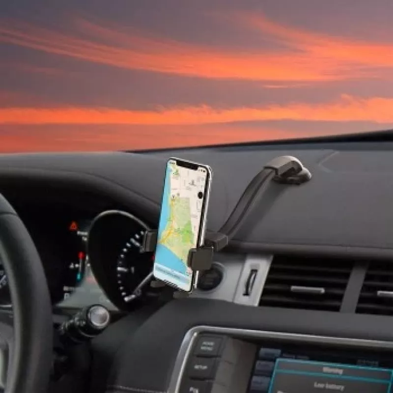 CELLY Mountflex Plus autohouder voorruit / dashboard, lange zwanenhals - zwart