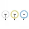 CELLY Ring Professional statief met licht - 160 cm, 10 inch LED-ringlamp, USB-gevoed, zwart