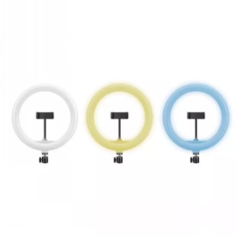 CELLY Ring Professional statief met licht - 160 cm, 10 inch LED-ringlamp, USB-gevoed, zwart