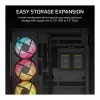 Corsair 2800X RS-R ARGB Micro-ATX pc-behuizing, gehard glas, zwart, 3x RS120-R ARGB-ventilatoren