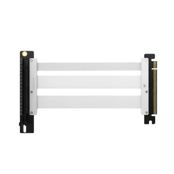 Corsair Premium PCIe 5.0 riser-kabel, 175 mm, x16-interface - wit