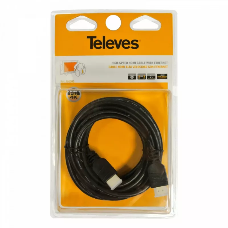 Televes HDMI 2.0 kabel 1,5m 4K zwart