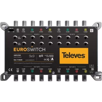 TELEVES EuroSwitch 9 ingangen multiswitch-versterker 27/31 dB (719609)