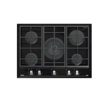 TEKA GZC 75330 XBC BK gaskookplaat 5 branders zwart gehard glas