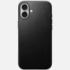 Nomad Modern leren case voor iPhone 16 Plus - zwart