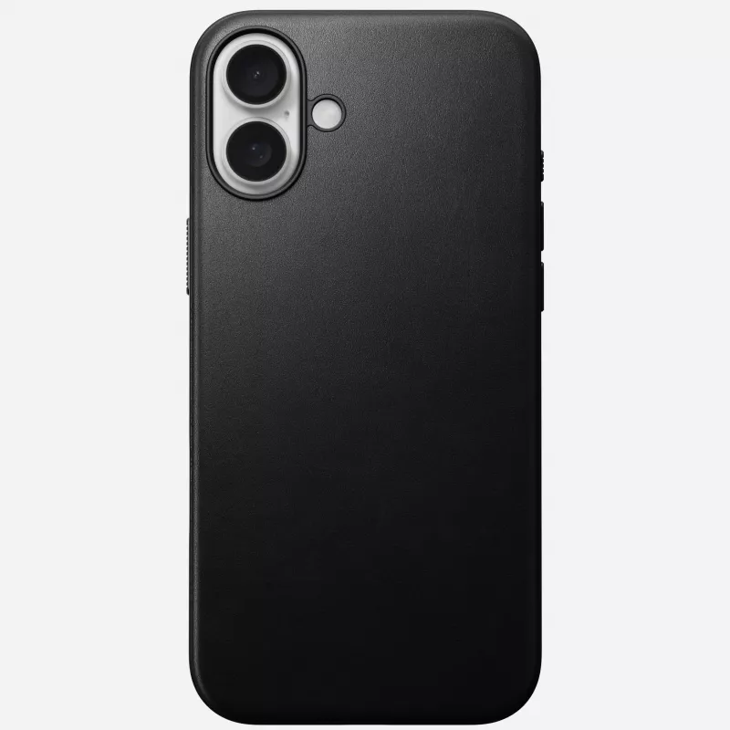 Nomad Modern leren case voor iPhone 16 Plus - zwart