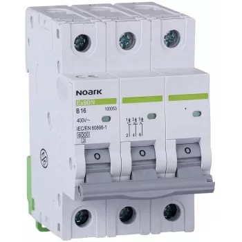 NOARK Ex9BN 3P B25 installatieautomaat MCB 25A 6kA B-karakteristiek 3-polig