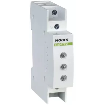 NOARK Ex9PD3e signaallamp, 230/400V AC/DC, 3 x rode LED, DIN-rail