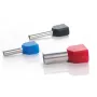 TRYTYT DUID-2x16,0-14NB geïsoleerde dubbele adereindhuls 2x16 mm² blauw (50 stuks)