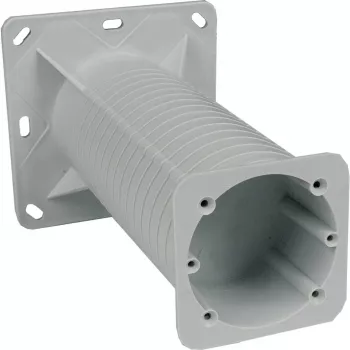 KOPOS KEZ_KB elektro-installatiedoos voor gevelisolatie, 120x120 mm, grijs/oranje