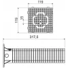 KOPOS MDZ-300_KB montageplaat voor gevelisolatiesystemen 300x300 mm grijs