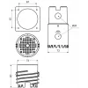 KOPOS MDFZ 80/VDZ_KB elektrische aftakdoos IP65 grijs 80 mm