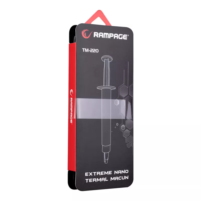 Rampage TM-220 warmtegeleidingspasta 2g voor CPU 11W/m.K, spatel + IPA