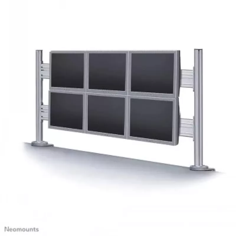 NEOMOUNTS NEWSTAR flatscreen bureau-toolbar voor 6 beeldschermen (70 x 130 cm) 10-24 zilver