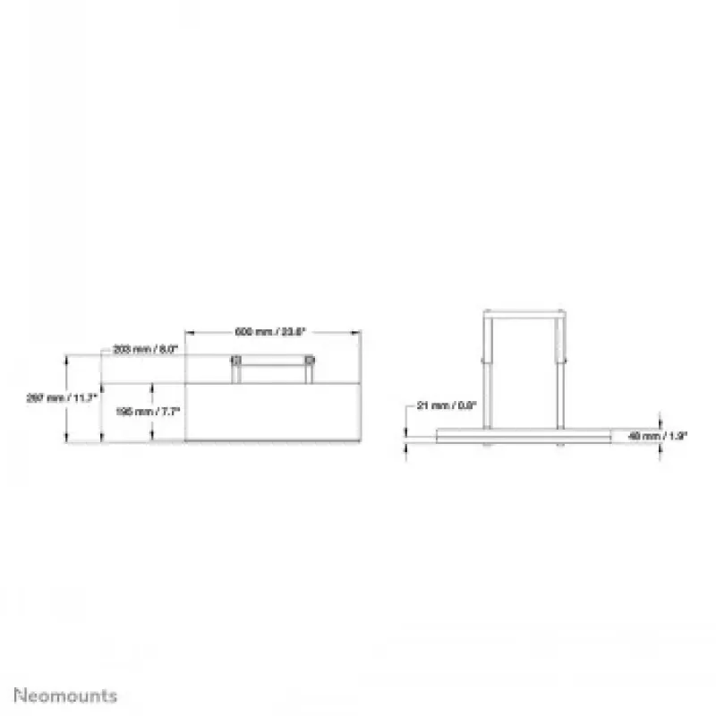NewStar toetsenbordlade voor PLASMA-M2500/W2500 serie - zwart