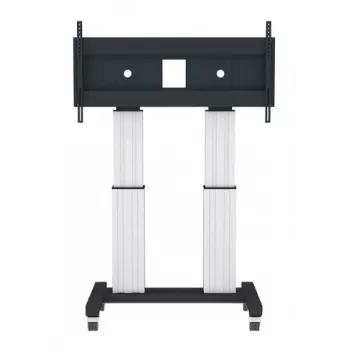 NEOMOUNTS NEWSTAR gemotoriseerde mobiele vloerstandaard voor 70-120 inch beeldschermen, VESA 300x200 tot 1200x600, zilver