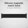Mobilize siliconen horlogeband - magnetisch - voor Apple 38/40/41mm - zwart