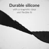 Mobilize siliconen band - magnetisch - voor Apple 42/44/45/49mm - zwart