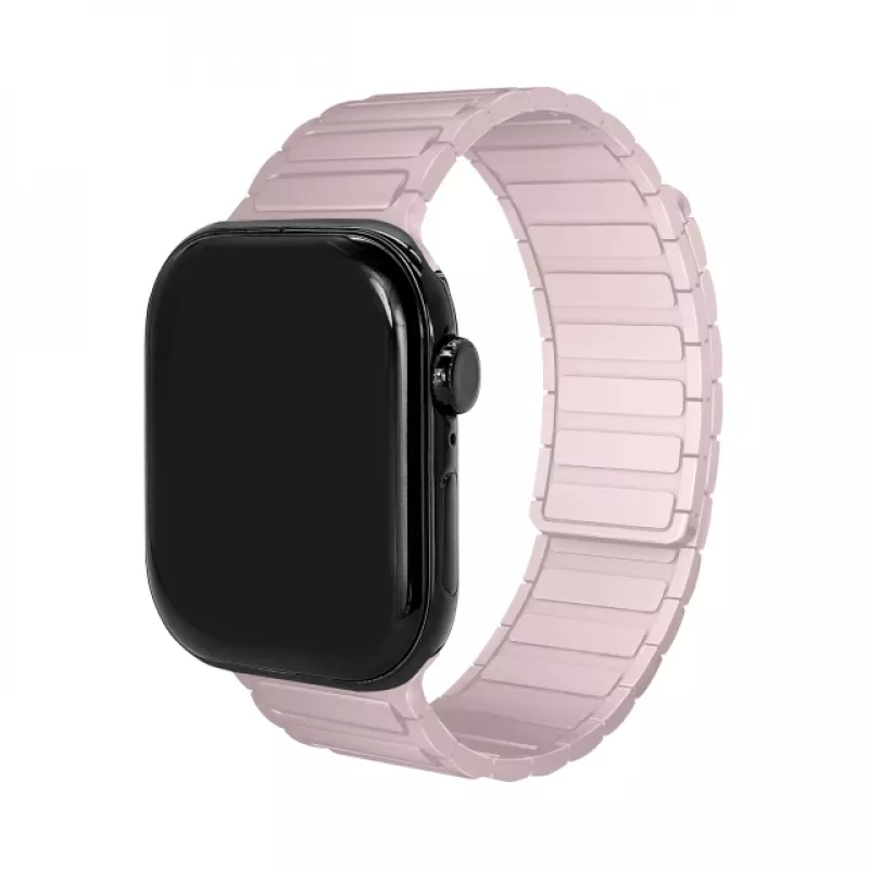 Mobilize siliconen horlogeband - magnetisch - voor Apple 38/40/41mm - roze