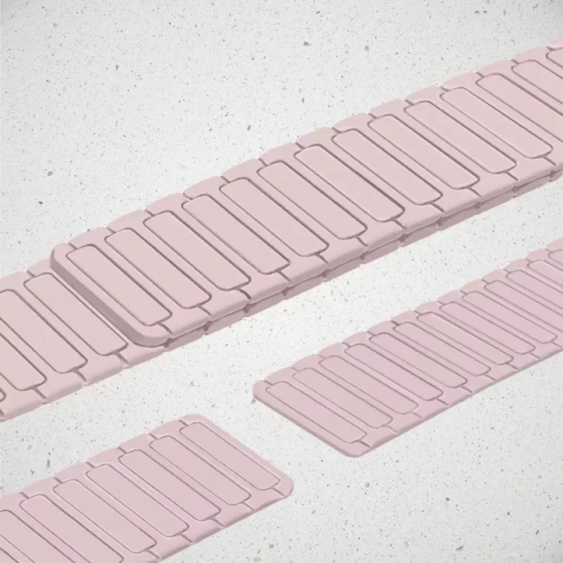 Mobilize siliconen horlogeband - magnetisch - voor Apple 38/40/41mm - roze