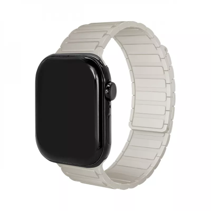 Mobilize siliconen band - magnetisch - voor Apple 38/40/41 mm - starlight