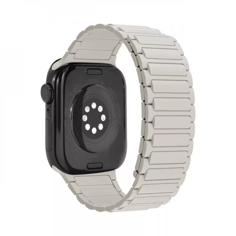 Mobilize siliconen band - magnetisch - voor Apple 38/40/41 mm - starlight
