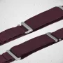 Mobilize nylon horlogeband - Alpine - titanium connector - voor Apple 38/40/41mm - bordeaux