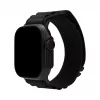 Mobilize Nylon Watch Band - Alpine - Black Connector - voor Apple 38/40/41mm - zwart