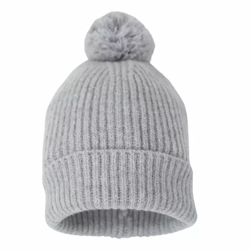 Lodger 100% Merino Wol Babymuts Drizzle Grey 6-12 maanden