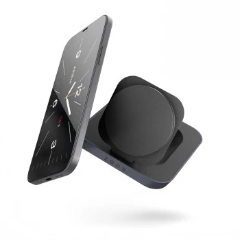 ZENS Magnetic Nightstand Charger - 20W draadloze oplaadstandaard voor iPhone en AirPods (zwart)