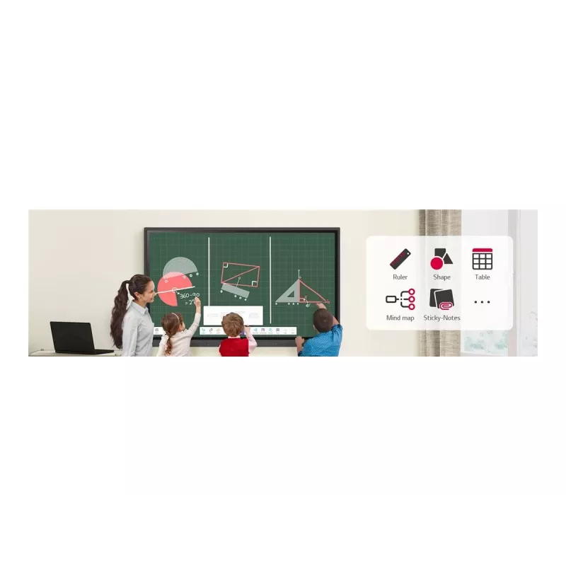 LG 86TR3DK-B 86 inch UHD 390NITS 16/7 Touch Android 13 (EDLA) interactief display