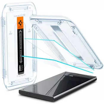Spigen Glas.tR EZ Fit Tempered Glass Screen Protector voor Samsung Galaxy S24 Ultra - 2 Pack