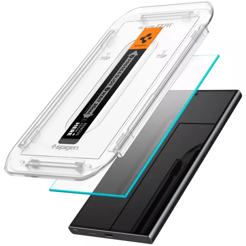 Spigen Glas.tR EZ Fit Tempered Glass Screen Protector voor Samsung Galaxy S24 Ultra - 2 Pack