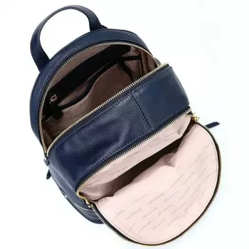 Michael Kors Rhea rugzak navy saffiano leer dames 27x26x14 cm
