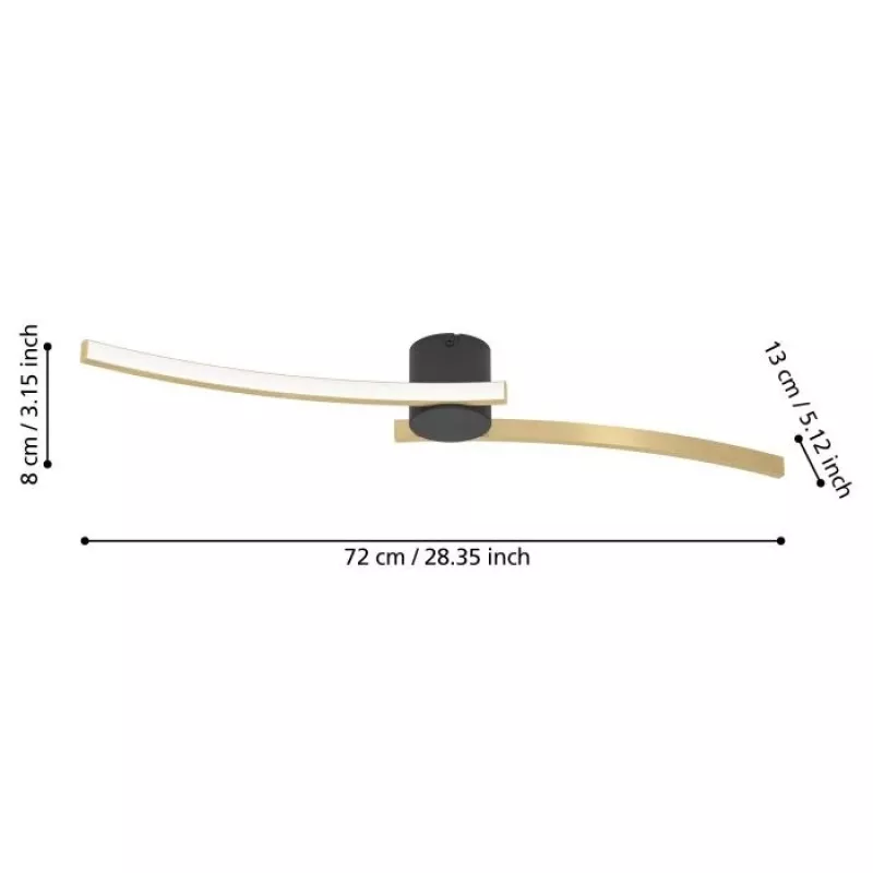 EGLO AIETA LED-plafondlamp 12W 1200lm 3000K wit