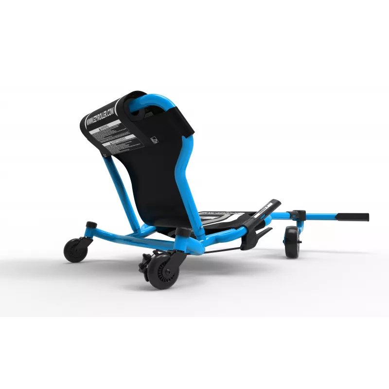 EzyRoller Spinner Pro X voetbediende go-kart met 360°-draaiing, blauw, 10+ jaar
