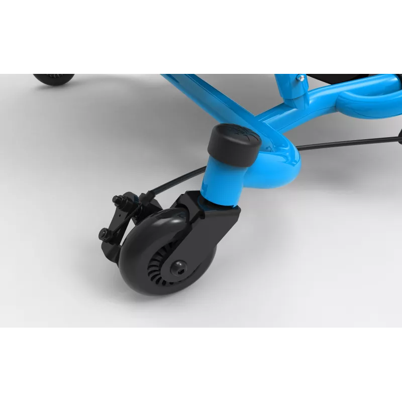 EzyRoller Spinner Pro X voetbediende go-kart met 360°-draaiing, blauw, 10+ jaar