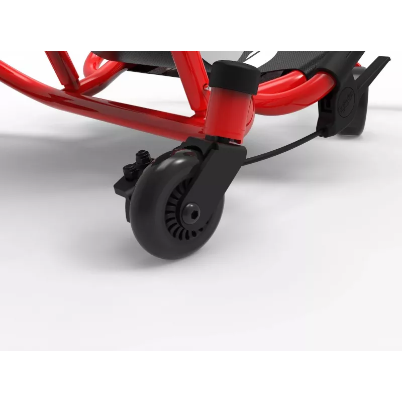 EzyRoller Spinner X ride-on go-kart - voetbediend met 360°-draaiing - rood
