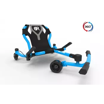 EzyRoller Spinner X blauw 360° drift ride-on speelgoed voor kinderen van 4-12 jaar