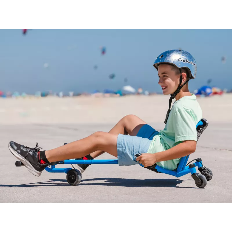 EzyRoller Spinner X blauw 360° drift ride-on speelgoed voor kinderen van 4-12 jaar