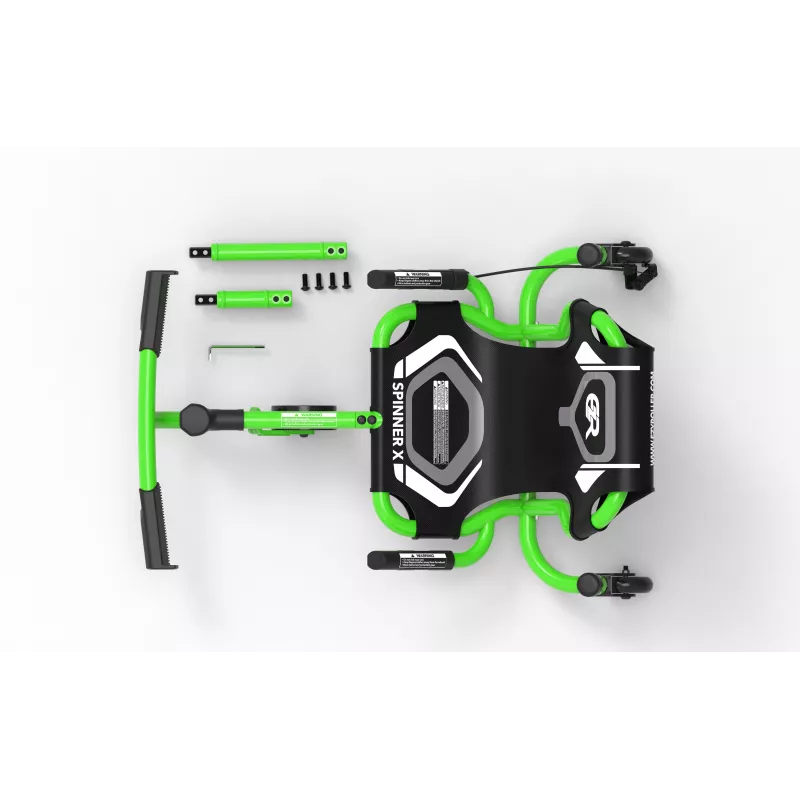 EzyRoller Spinner X groen 360° drift ride-on voor kinderen 4-12 jaar