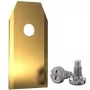 EXTRA DIGITAL robotmaaiermessen, 35x18x0,75 mm, titanium gecoat, 30 stuks